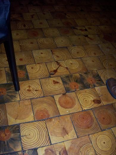 Podlaha ze špalků - 