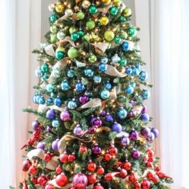 Vánoční stromek mnoha barev