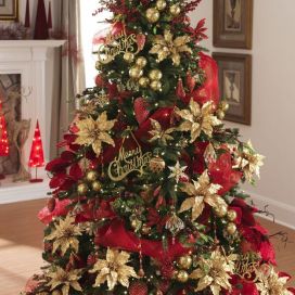 Vánoční stromek ve zlato-červeném provedení BeataVankova 