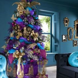 Modro-fialový vánoční stromek BeataVankova 