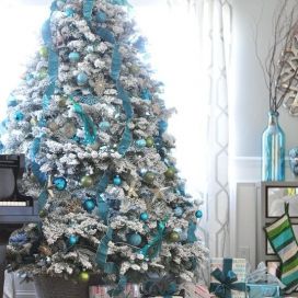 Stříbrno-modrý vánoční stromeček BeataVankova 
