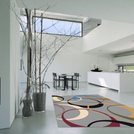 Designový kusový koberec - Circles  TENTO KOBEREC LIMITOVANÉ EDICE NENÍ MOMENTÁLNĚ K DISPOSICI!  abstraktní  O B R A Z Y  ArtLípa
