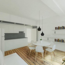 Návrh interiéru dvoupokojového bytu v Praze
