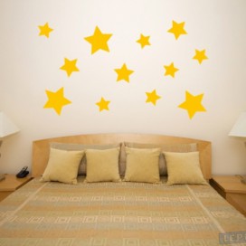Hvězdy 110x60cm samolepka na zeď