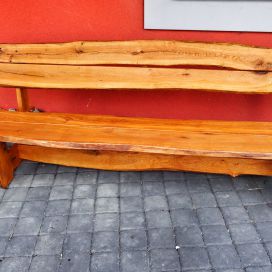 Rustikální lavice z dubového masivu
