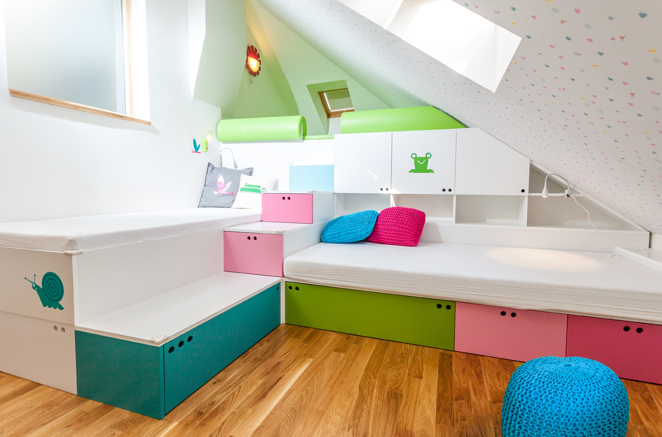 Dětský pokoj v podkroví - Little design