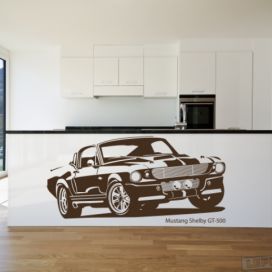 Mustang Shelby GT-500 100x50cm samolepka na zeď