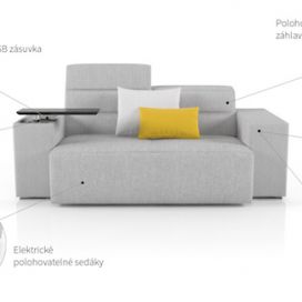 Multifunkční nábytek propojený s technologiemi ušetří spoustu místa.