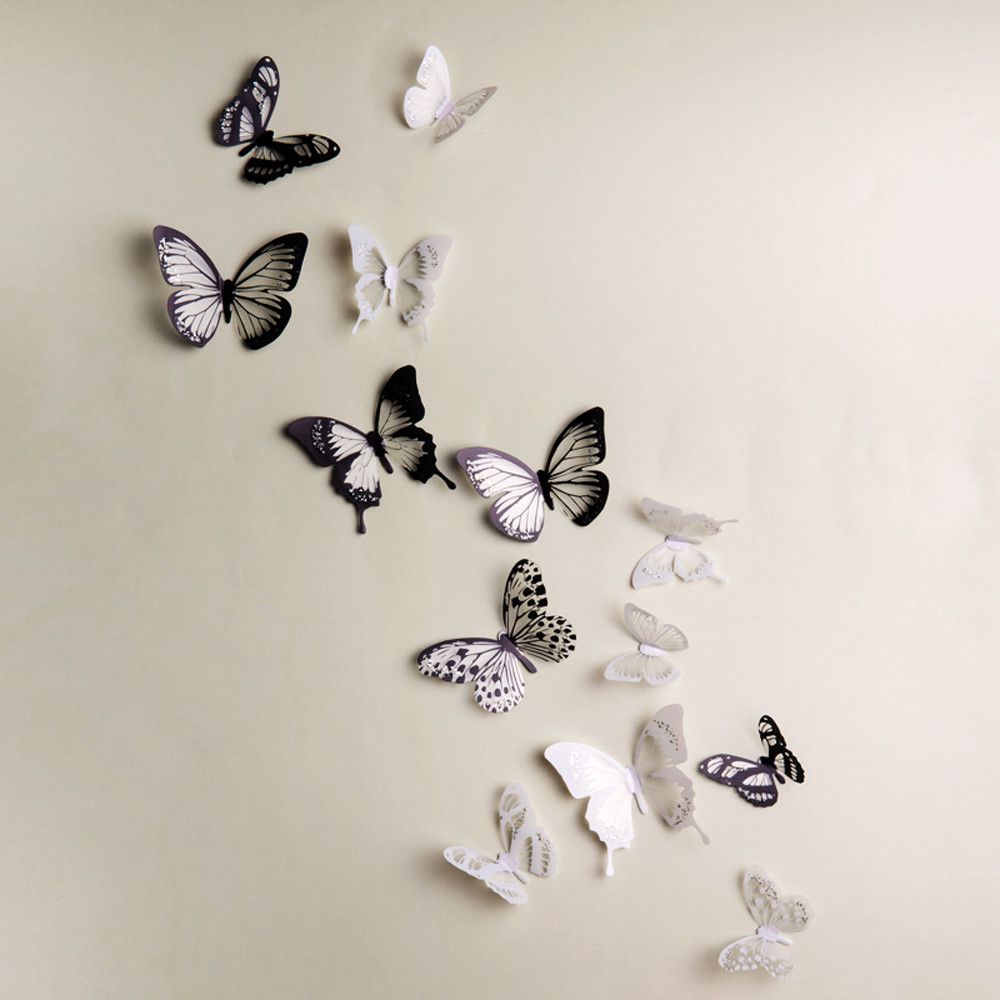 Sada 18 adhezivních 3D samolepek Ambiance Butterflies Chic - Bonami.cz