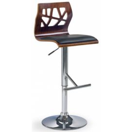 Halmar Barová židle H-34, ořech/černá