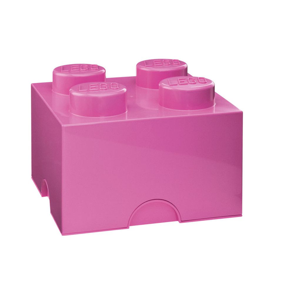 Růžový úložný box čtverec LEGO® - Bonami.cz
