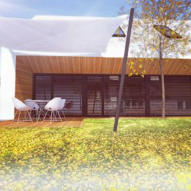 Moderní dům na venkově - terasa 3K Architects s.r.o.