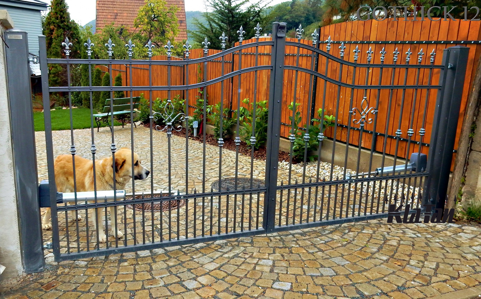 Kovaná brána gothick - KlaTan - Kované ploty