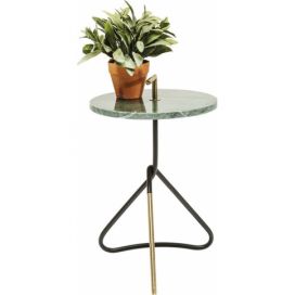 KARE: Odkládací stolek Doblado - 37 cm, zelený