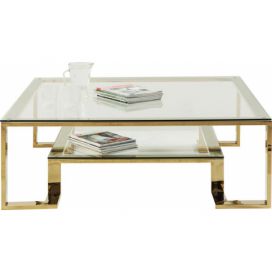 Bonami.cz: Skleněný konferenční stolek Kare Design Gold Rush
