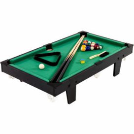 GamesPlanet® 11760 Mini kulečník pool s příslušenstvím 92 x 52 x 19 cm, černá Kokiskashop.cz