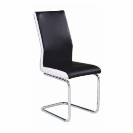 Tempo Kondela Židle NEANA - ekokůže černá / bílá