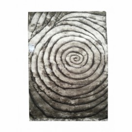 Ručně všívaný indický koberec 160x230 Pure Shaggy silver