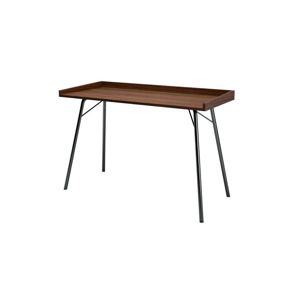Pracovní stůl s deskou v dekoru ořechového dřeva 52x115 cm Rayburn – Woodman - Bonami.cz