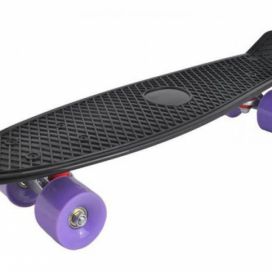 Stylový skateboard z tvrzeného plastu - černá 
