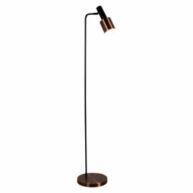 House Doctor Zlatá kovová stojací lampa Precise 124 cm