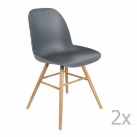 Bonami.cz: Sada 2 tmavě šedých židlí Zuiver Albert Kuip