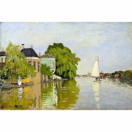 Reprodukce obrazu Claude Monet - Houses on the Achterzaan, 90 x 60 cm Bonami.cz