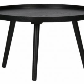 Černý konferenční stolek WOOOD Mesa, Ø 60 cm