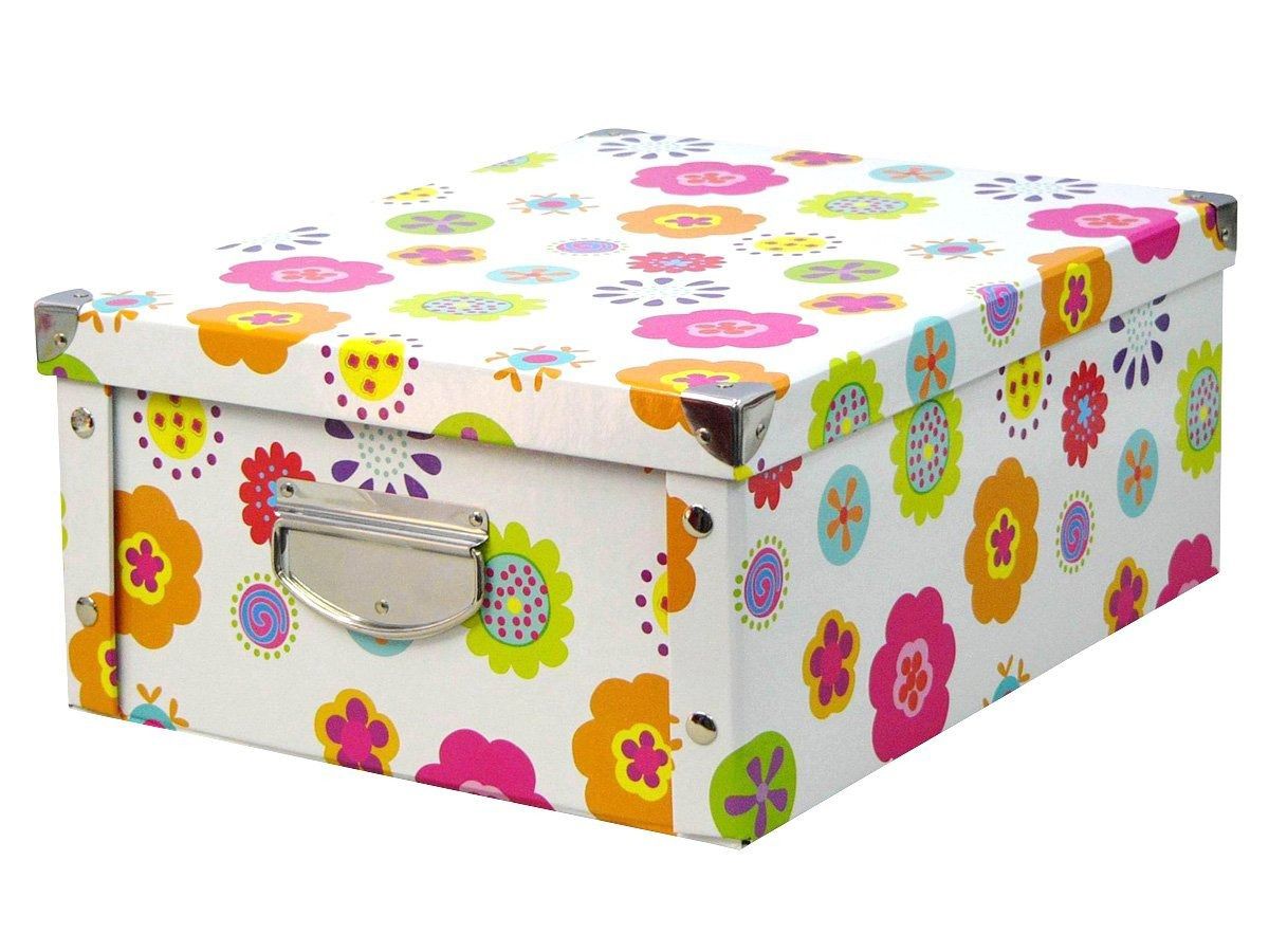 Box pro skladování, 40x33x17 cm, téma - květy, ZELLER - EMAKO.CZ s.r.o.