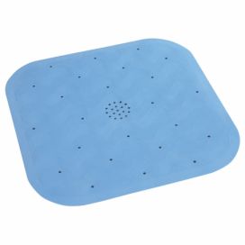 Maximex Protiskluzová podložka do sprchového koutu NATUAL RUBBER, modrá 45 x 45 cm
