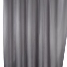 Sprchový závěs, textilní,barva šedá, 180x200 cm, WENKO