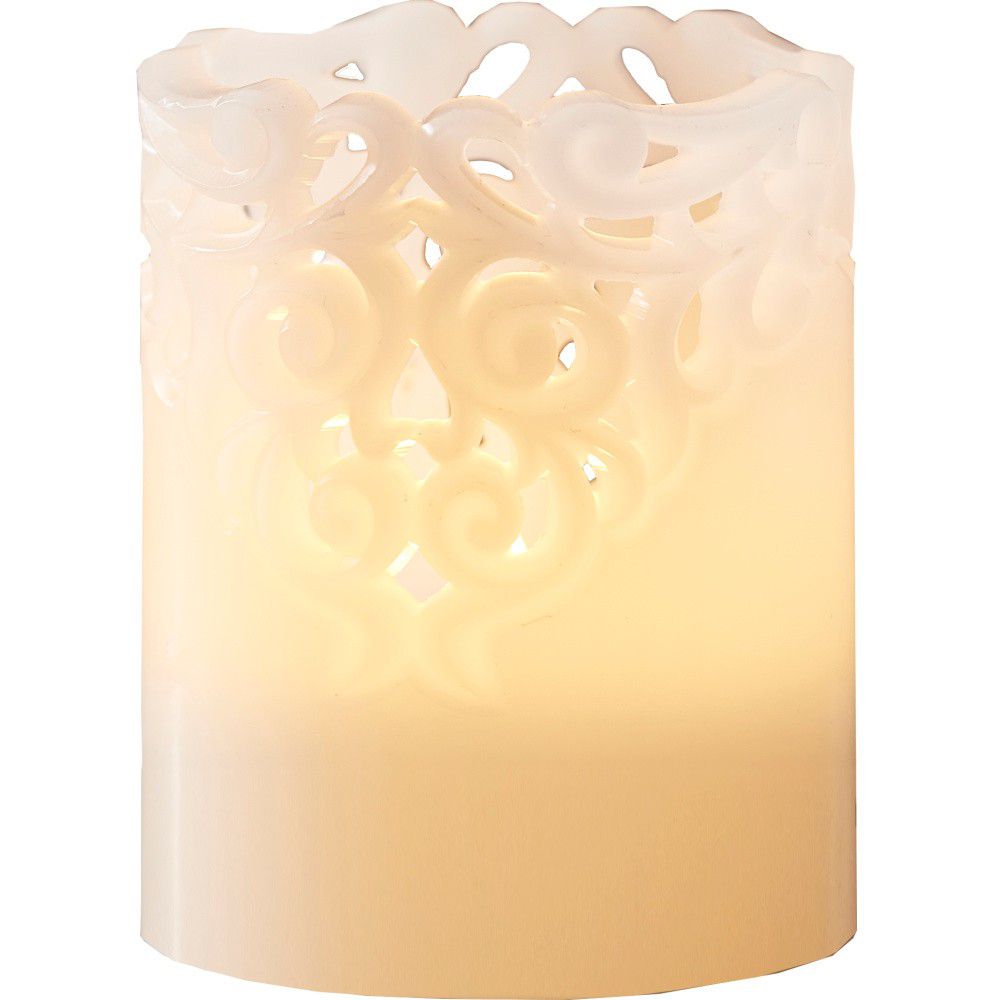 Bílá vosková LED svíčka Star Trading Clary, výška 10 cm - Bonami.cz