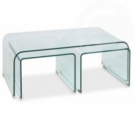 M-byt: Skleněný konferenční stolek větší - CS