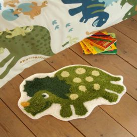 Zelený dětský koberec s motivem dinosaura Catherine Lansfield Dino, 50 x 80 cm