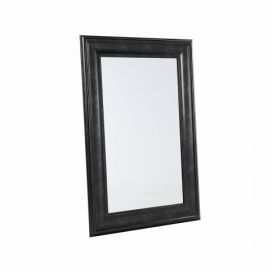 Nástěnné zrcadlo v dekorativním rámu 61 x 91 cm černé LUNEL