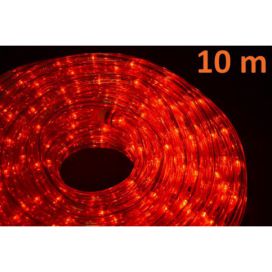 Nexos LED světelný kabel 10 m - červená, 240 diod