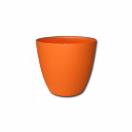 PROHOME - Květináč dekorační ELLA 21cm oranžový