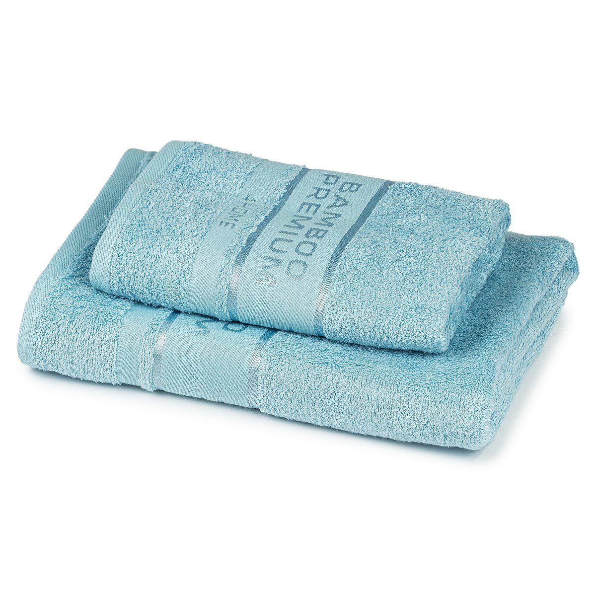4Home Sada Bamboo Premium osuška a ručník světle modrá, 70 x 140 cm, 50 x 100 cm - 4home.cz