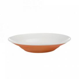 TORO Porcelánový hluboký talíř 20,5cm oranžový mat