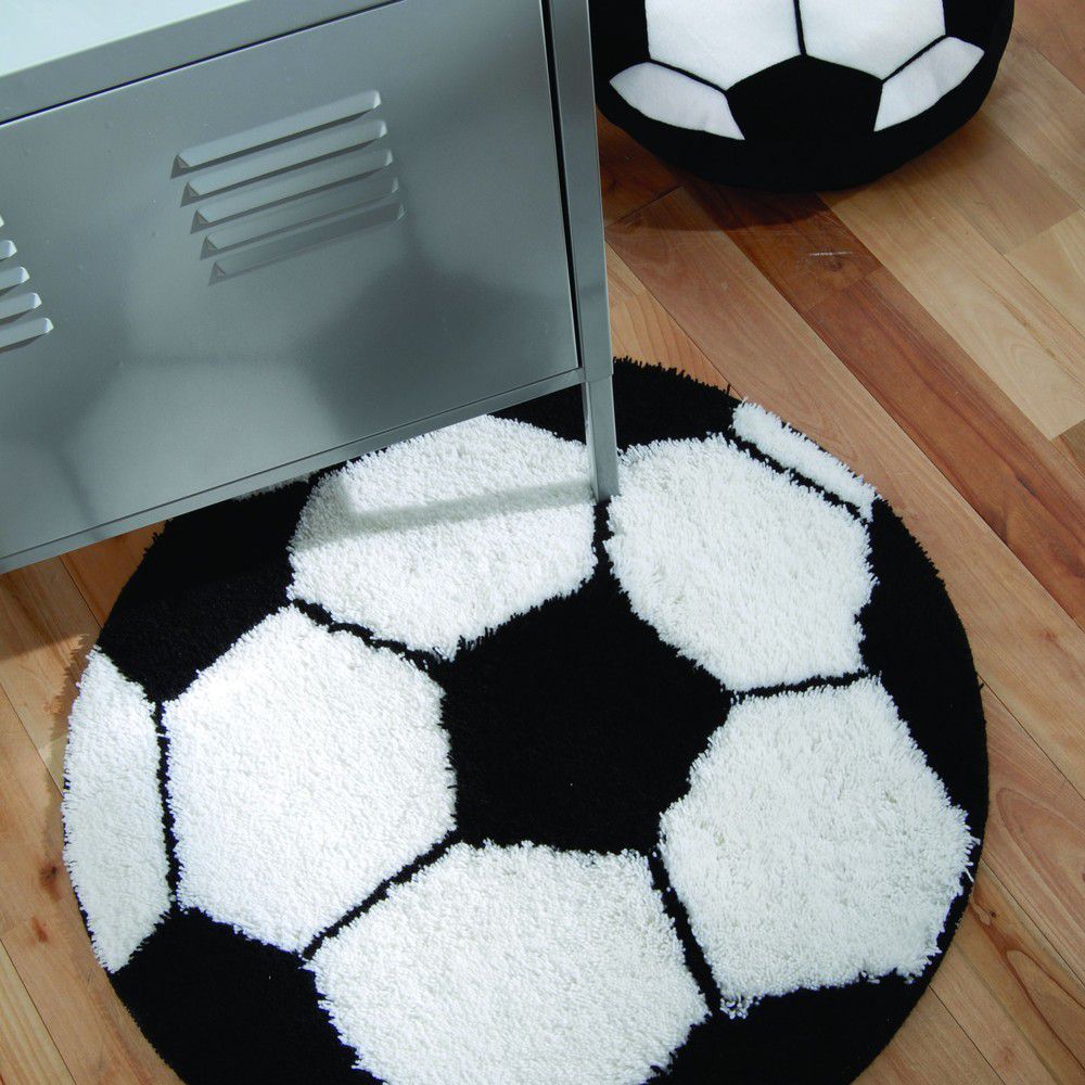 Dětský koberec ve tvaru fotbalového míče Catherine Lansfield It\'s a Goal, ⌀ 66 cm - Bonami.cz