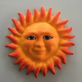 Slunce velké plastické Keramika Andreas