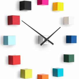 Designové nástěnné nalepovací hodiny Future Time FT3000MC Cubic multicolor