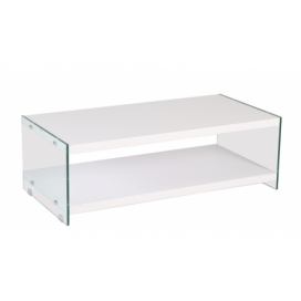 Casarredo Konferenční stolek BIBIONE-771 bílá/sklo