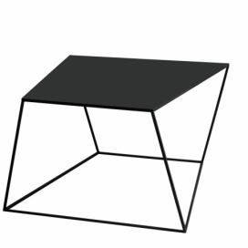 Nordic Design Černý kovový konferenční stolek Nara 80x80 cm