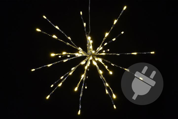Nexos 33215 Vánoční osvětlení - meteorický déšť - teplá bílá, 40 cm 80 LED - Kokiskashop.cz