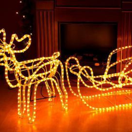Nexos Svítící vánoční sob - LED světelná dekorace - 140 cm 336 LED
