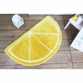Žlutá koupelnová předložka 100x60 cm Limon – Foutastic