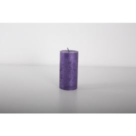 Rustikální svíčka 12cm Provence fialová