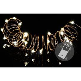 Nexos Vánoční světelný řetěz - MINI 10 LED - teple bílá