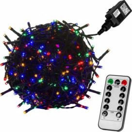 VOLTRONIC® Vánoční řetěz 40 m, 400 LED, barevný + ovladač